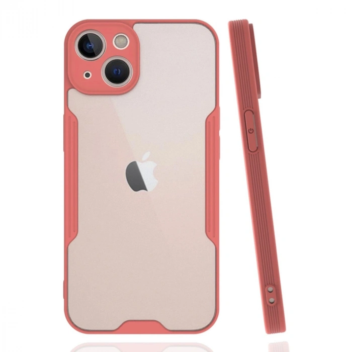 Durukar®  iPhone 14 Plus Kılıf Platin Silikon - Pembe