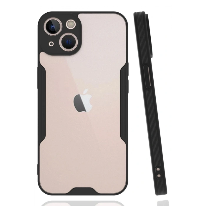 Durukar®  iPhone 14 Plus Kılıf Platin Silikon - Siyah