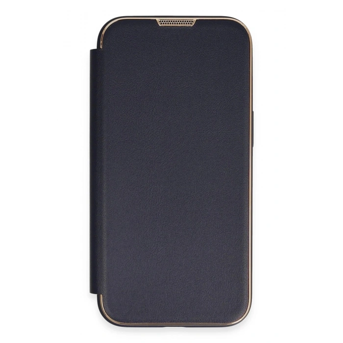 Durukar®  iPhone 14 Pro Kılıf Dolpin Kapaklı - Lacivert