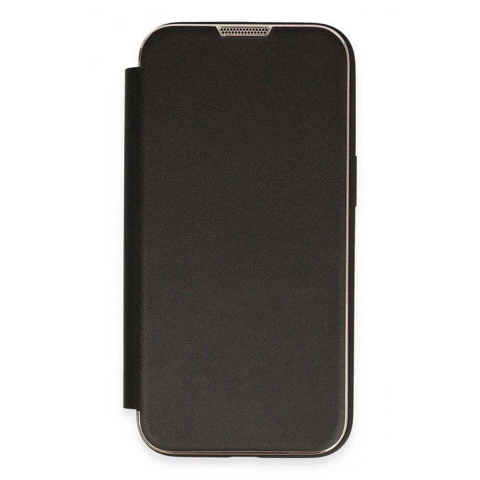 Durukar®  iPhone 14 Pro Kılıf Dolpin Kapaklı - Siyah