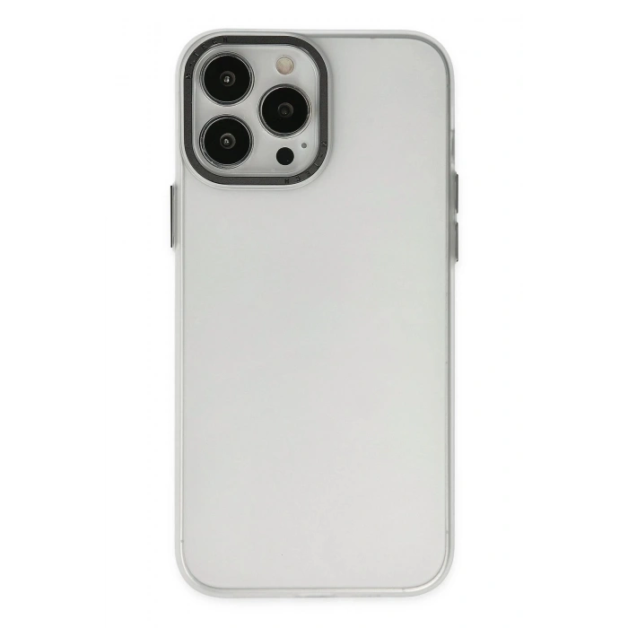 Durukar®  iPhone 14 Pro Kılıf Modos Metal Kapak - Şeffaf