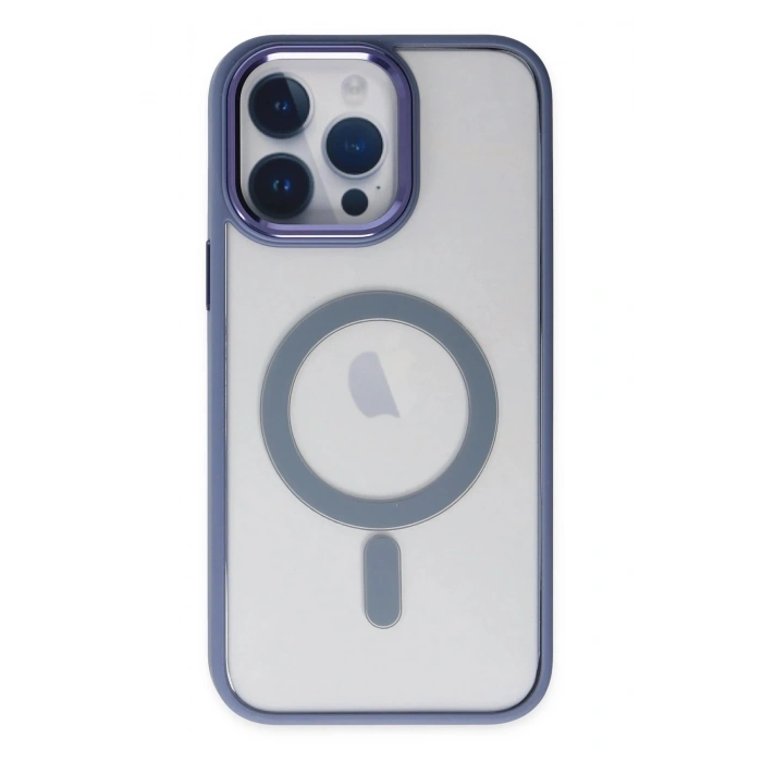 Durukar®  iPhone 14 Pro Kılıf Room Magneticsafe Silikon - Sierra Blue
