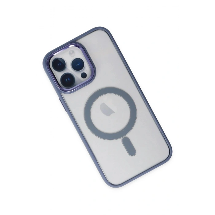 Durukar®  iPhone 14 Pro Kılıf Room Magneticsafe Silikon - Sierra Blue