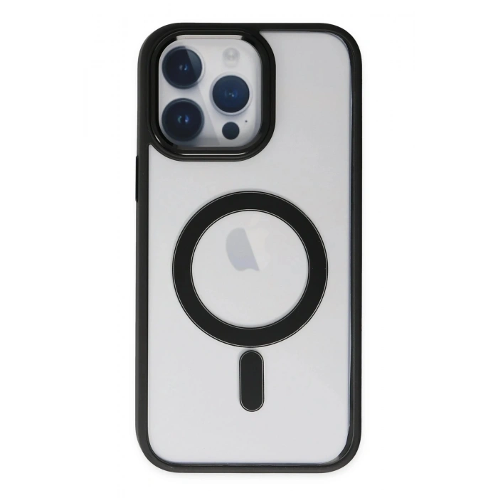 Durukar®  iPhone 14 Pro Kılıf Room Magneticsafe Silikon - Siyah