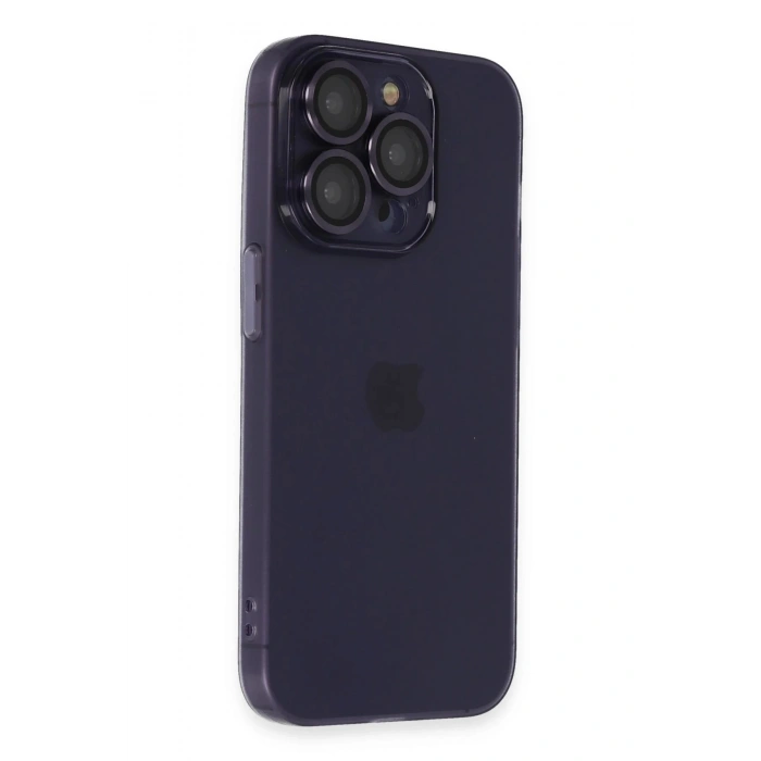 Durukar®  iPhone 14 Pro Max Kılıf Luko Lens Silikon - Siyah