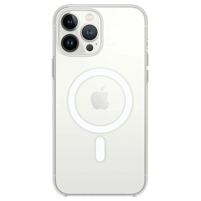 Durukar®  iPhone 14 Pro Max Kılıf Magneticsafe Şeffaf Silikon - Şeffaf