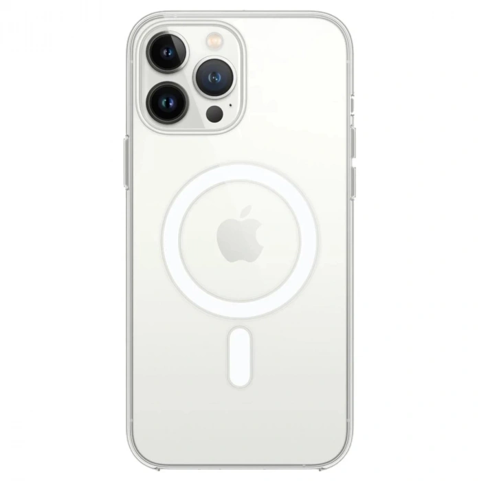 Durukar®  iPhone 14 Pro Max Kılıf Magneticsafe Şeffaf Silikon - Şeffaf