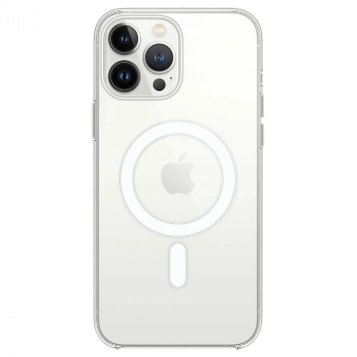 Durukar®  iPhone 14 Pro Max Kılıf Magneticsafe Şeffaf Silikon - Şeffaf