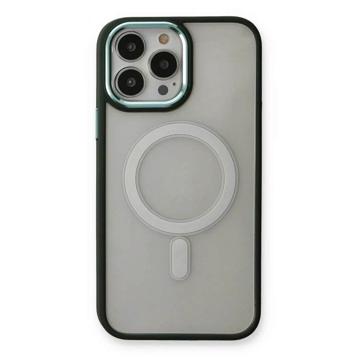 Durukar®  iPhone 14 Pro Max Kılıf Room Magneticsafe Silikon - Köknar Yeşili