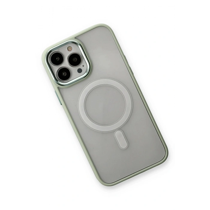 Durukar®  iPhone 14 Pro Max Kılıf Room Magneticsafe Silikon - Su Yeşili