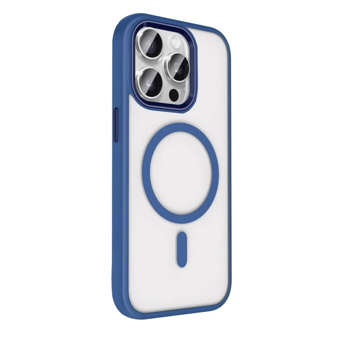 Durukar®   iPhone 15 Pro Max Terea Magsafe Kapak - Lacivert