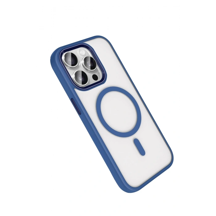 Durukar®   iPhone 15 Pro Max Terea Magsafe Kapak - Lacivert