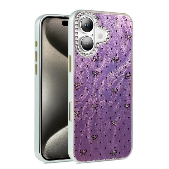 Durukar®  iPhone 16 Plus Kılıf Blade Aynalı Desenli Kapak - Desen 2