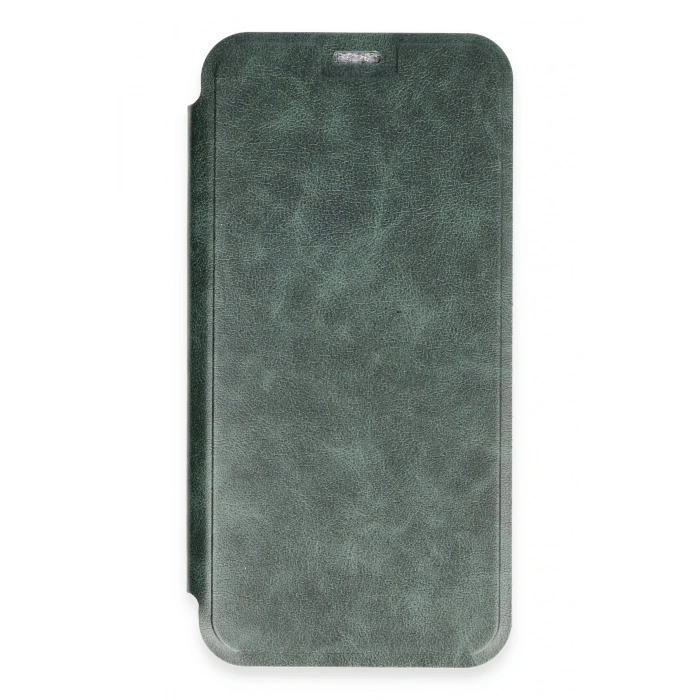 Durukar®  iPhone 16 Plus Kılıf Flip Cover - Koyu Yeşil