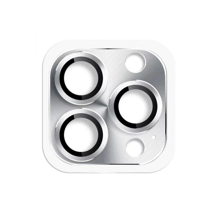 Mey İthalat®  iPhone 16 Pro Max Pers Alüminyum Kamera Lens - Gümüş