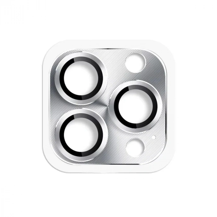 Mey İthalat®  iPhone 16 Pro Max Pers Alüminyum Kamera Lens - Gümüş
