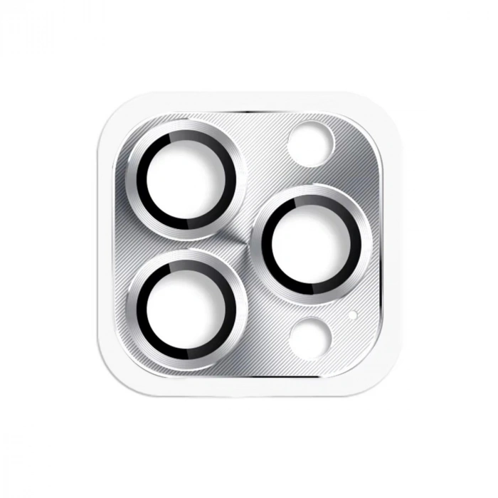 Mey İthalat®  iPhone 16 Pro Max Pers Alüminyum Kamera Lens - Gümüş