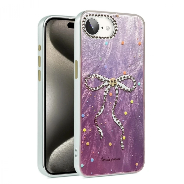 Durukar®  iPhone 16E Kılıf Blade Aynalı Desenli Kapak - Desen 1
