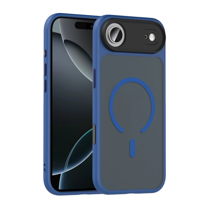Durukar®   iPhone 17 Air Megane Magsafe Kapak - Lacivert