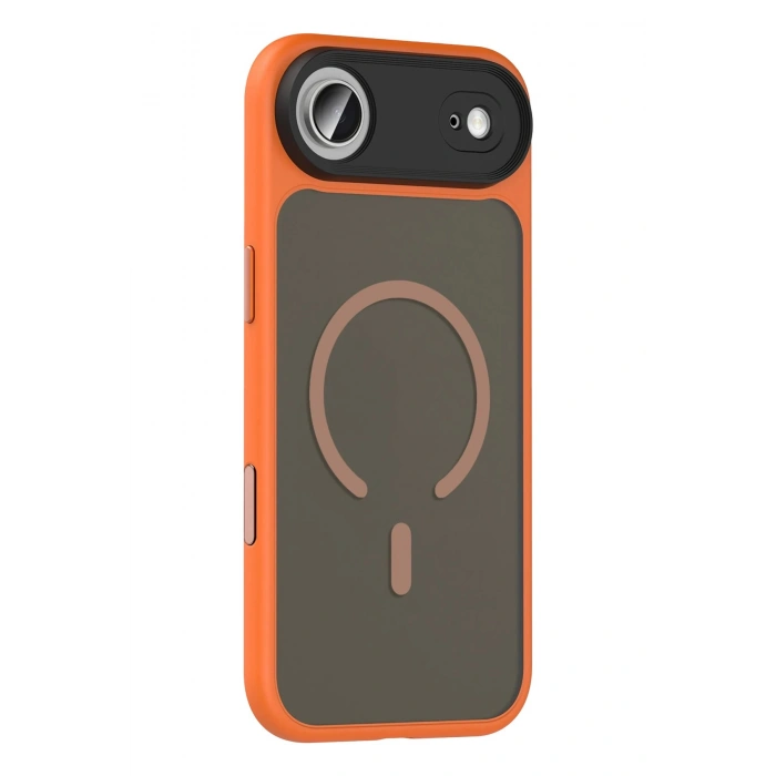 Durukar®   iPhone 17 Air Megane Magsafe Kapak - Turuncu