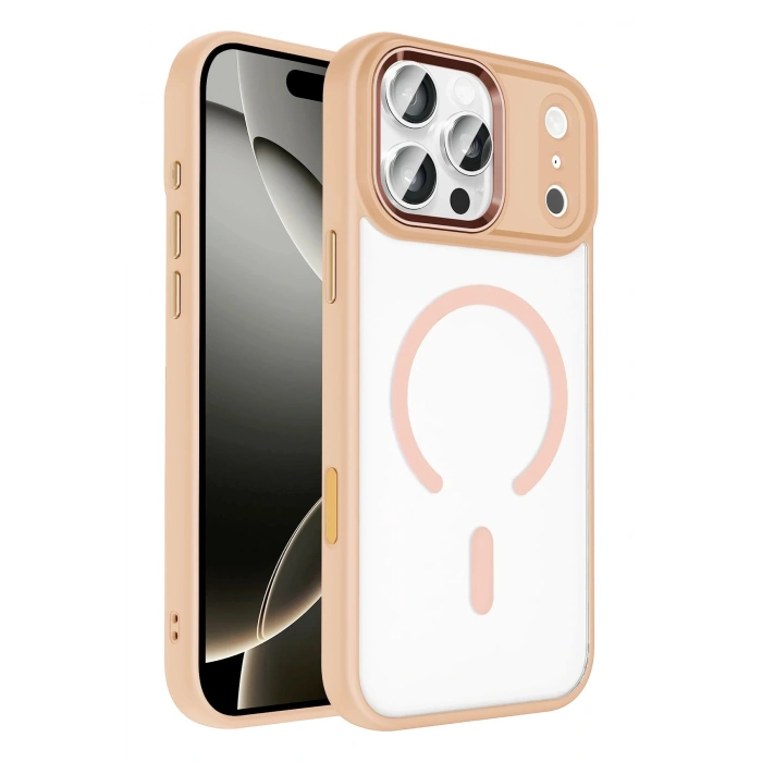 Durukar®   iPhone 17 Pro Max Terea Magsafe Kapak - Pembe