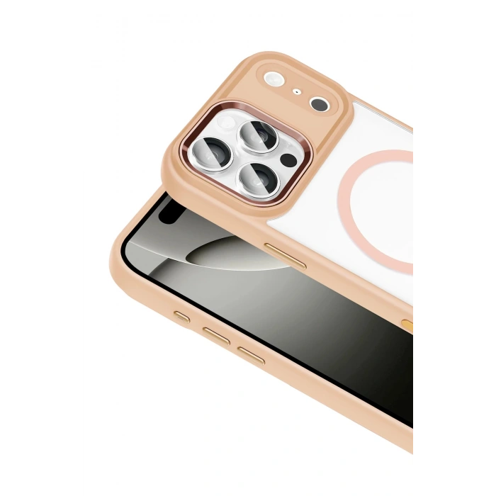 Durukar®   iPhone 17 Pro Max Terea Magsafe Kapak - Pembe