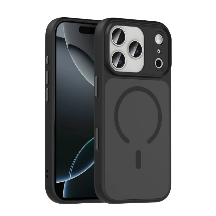 Durukar®   iPhone 17 Pro Megane Magsafe Kapak - Siyah