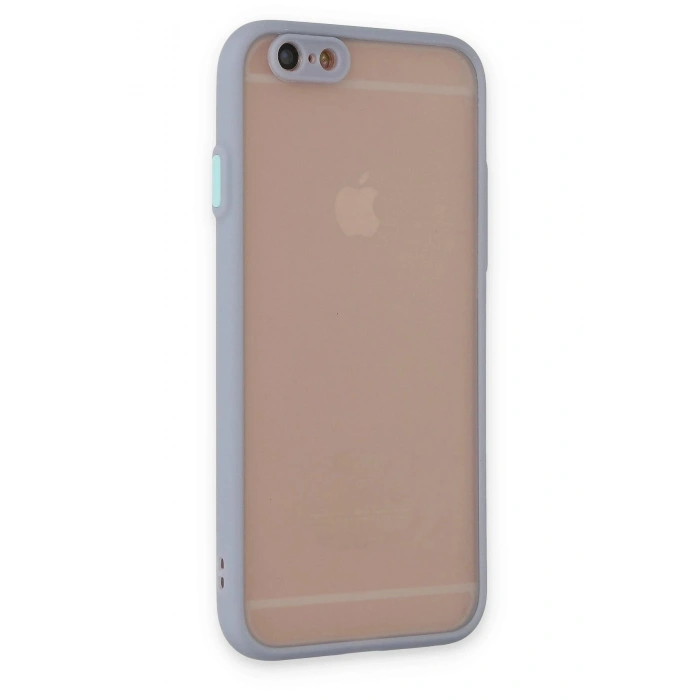 Durukar®  iPhone 6 Kılıf Montreal Silikon Kapak - Gri
