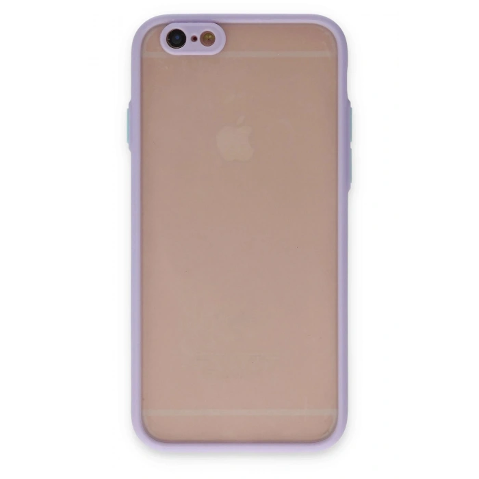 Mey İthalat®  iPhone 6 Kılıf Montreal Silikon Kapak - Mor