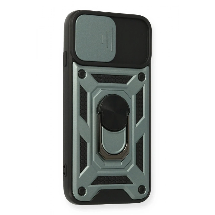 Durukar®  iPhone 6 Kılıf Pars Lens Yüzüklü Silikon - Yeşil