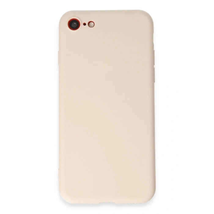 Durukar®  iPhone 7 Kılıf First Silikon - Krem