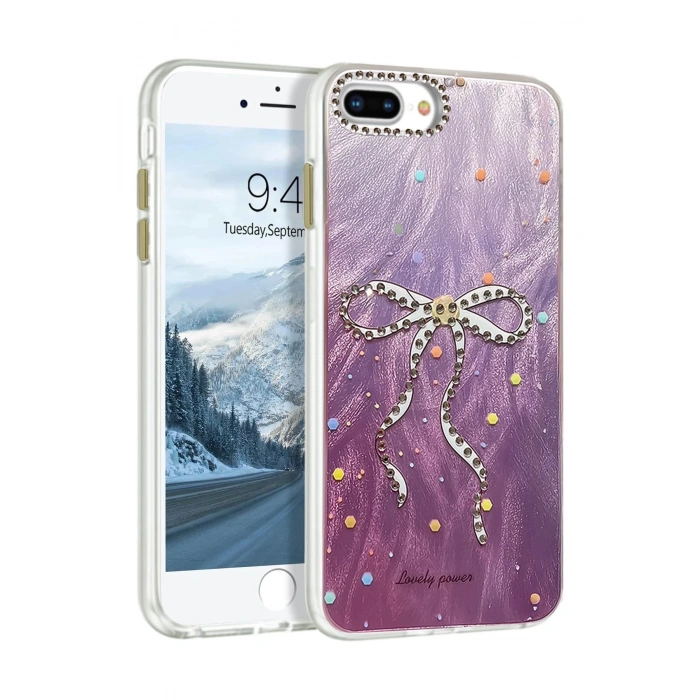 Durukar®  iPhone 7 Plus Kılıf Blade Aynalı Desenli Kapak - Desen 1