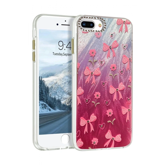 Durukar®  iPhone 7 Plus Kılıf Blade Aynalı Desenli Kapak - Desen 3