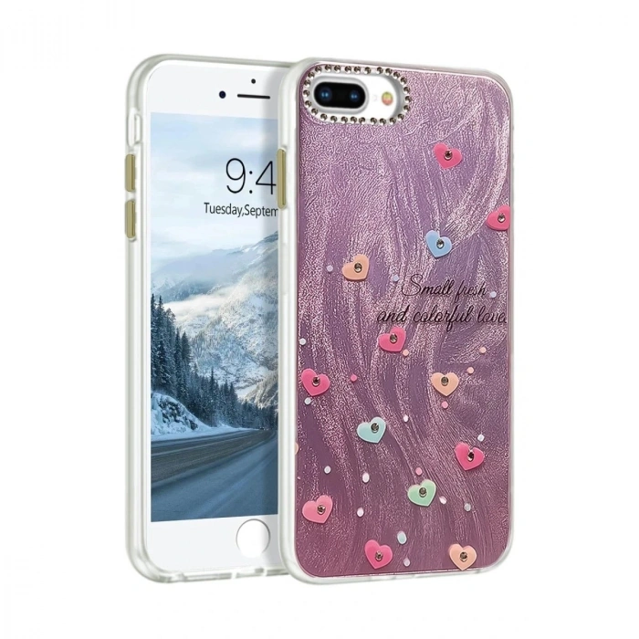 Durukar®  iPhone 7 Plus Kılıf Blade Aynalı Desenli Kapak - Desen 8