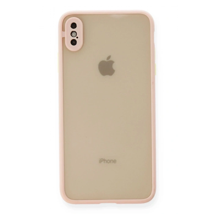 Durukar®  iPhone X Kılıf Montreal Silikon Kapak - Pembe