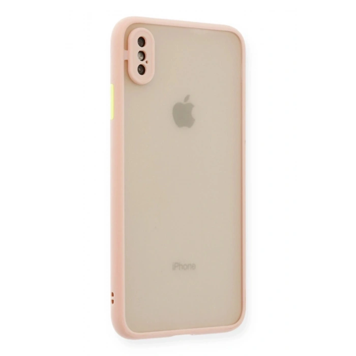 Durukar®  iPhone X Kılıf Montreal Silikon Kapak - Pembe