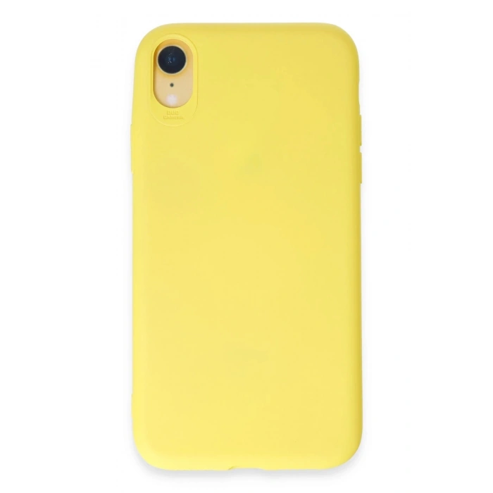 Durukar®  iPhone XR Kılıf First Silikon - Sarı