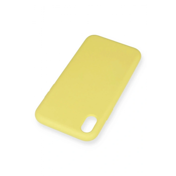 Durukar®  iPhone XR Kılıf Nano içi Kadife Silikon - Sarı