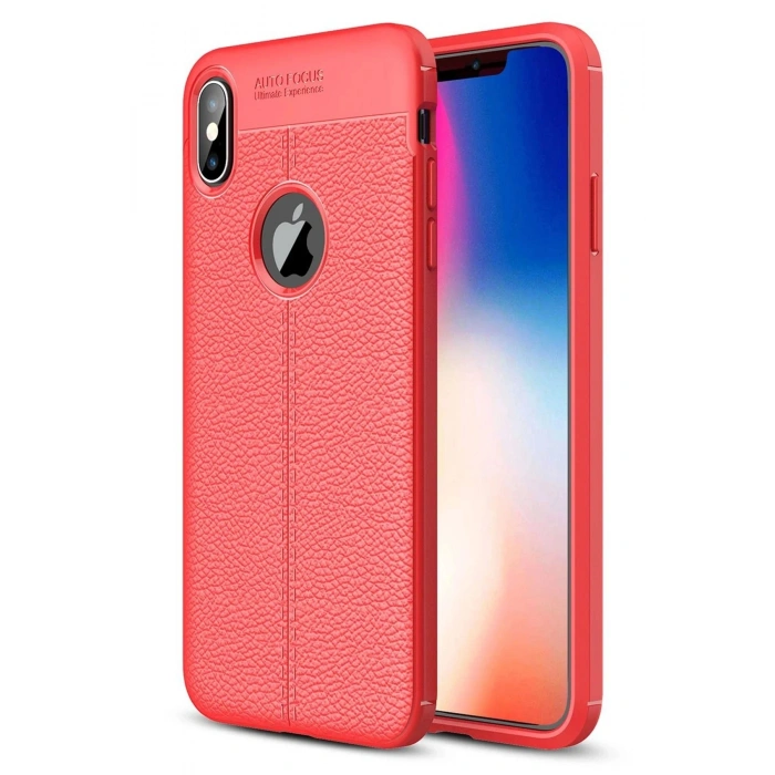 Durukar®  iPhone XS Max Kılıf Auto Focus Kapak - Kırmızı
