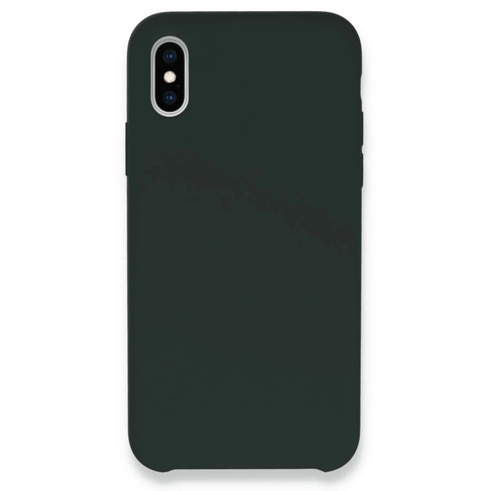 Durukar®  iPhone XS Max Kılıf Lansman Legant Silikon - Koyu Yeşil