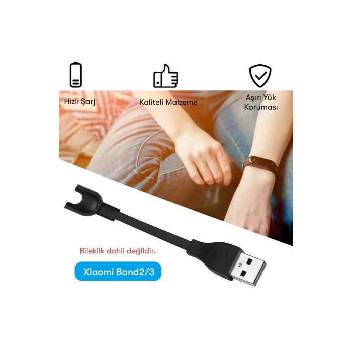 Mey İthalat®  MC03 Şarj Adaptörü  Mi Band 2/3