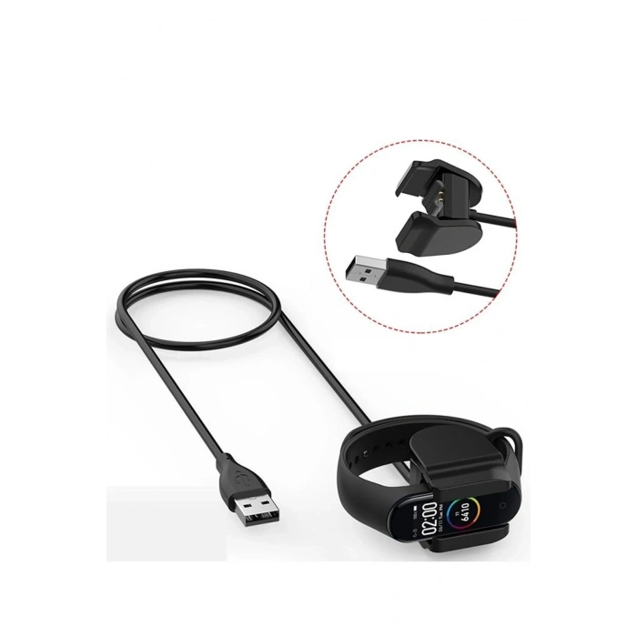 Mey İthalat®  MC06 Şarj Adaptörü 100cm  Mi Band 5/6
