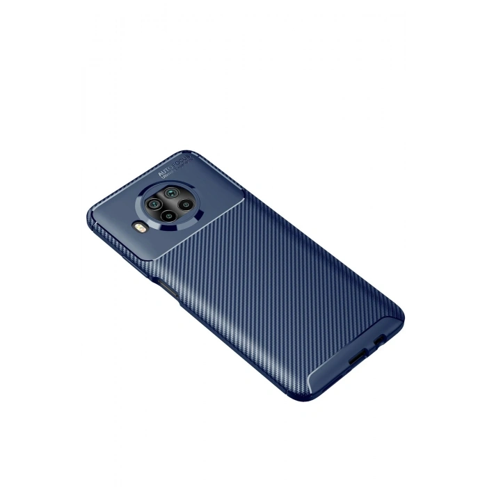 Durukar®   Mi 10T Lite Kılıf Auto Focus Karbon Kapak - Lacivert