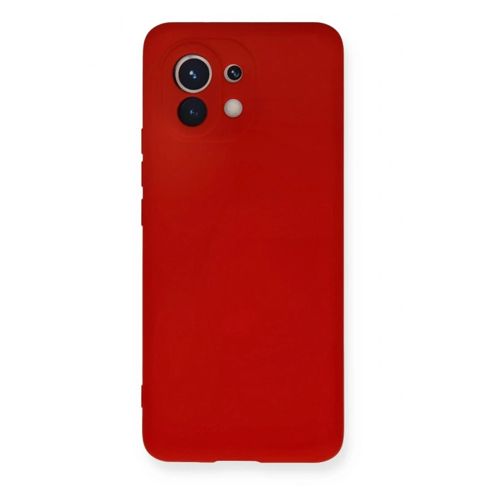 Durukar®   Mi 11 Kılıf Nano içi Kadife Silikon - Kırmızı