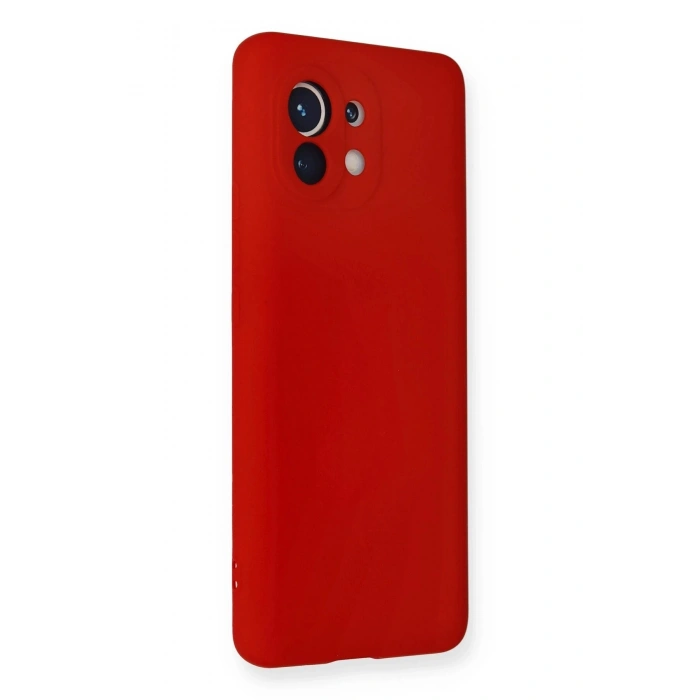 Durukar®   Mi 11 Kılıf Nano içi Kadife Silikon - Kırmızı