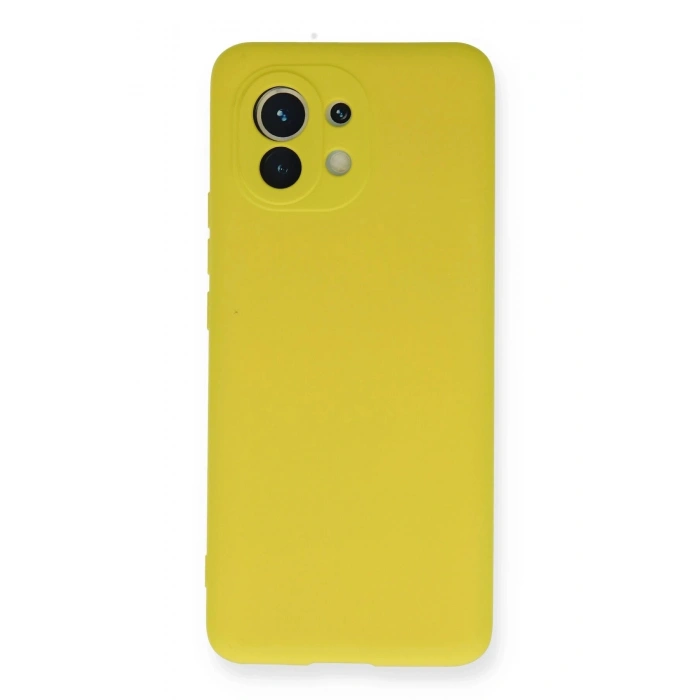 Durukar®   Mi 11 Kılıf Nano içi Kadife Silikon - Sarı