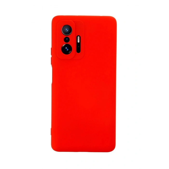 Durukar®   Mi 11T Pro Kılıf Nano içi Kadife Silikon - Kırmızı