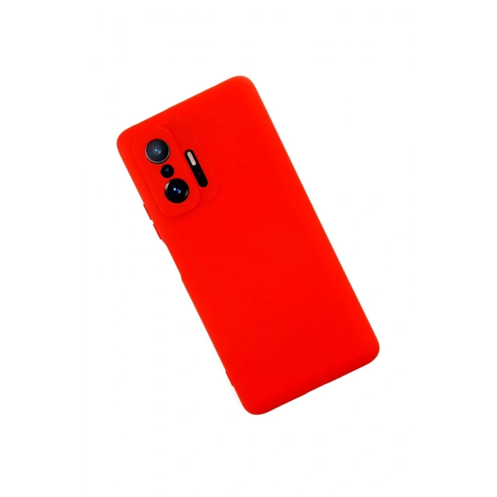 Durukar®   Mi 11T Pro Kılıf Nano içi Kadife Silikon - Kırmızı