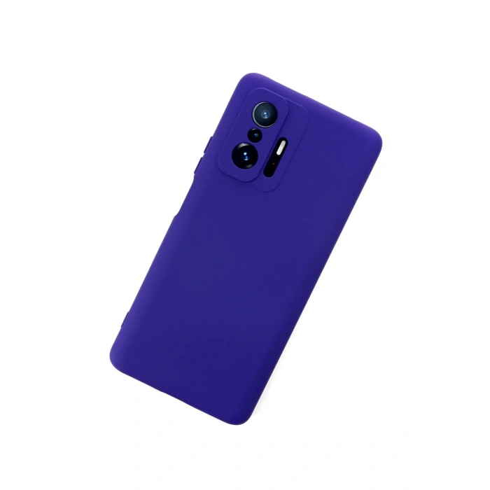 Durukar®   Mi 11T Pro Kılıf Nano içi Kadife Silikon - Mor