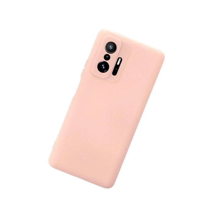 Durukar®   Mi 11T Pro Kılıf Nano içi Kadife Silikon - Pudra